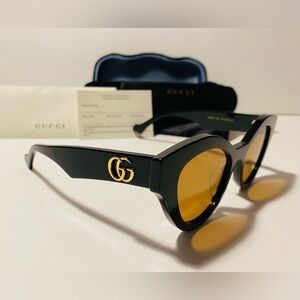 GG0957S 003 New- Original Gucci Cat Eye Ladies Sunglasses Women Black New GUCCI